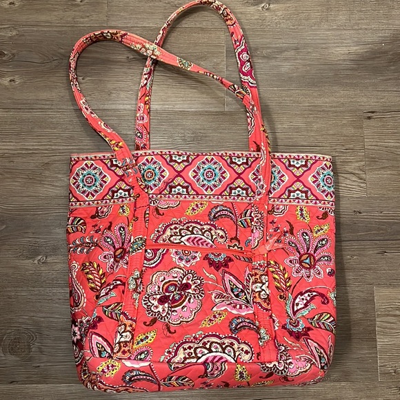 Vera Bradley Retired Color - Call Me Coral Large Tote - Picture 5 of 12